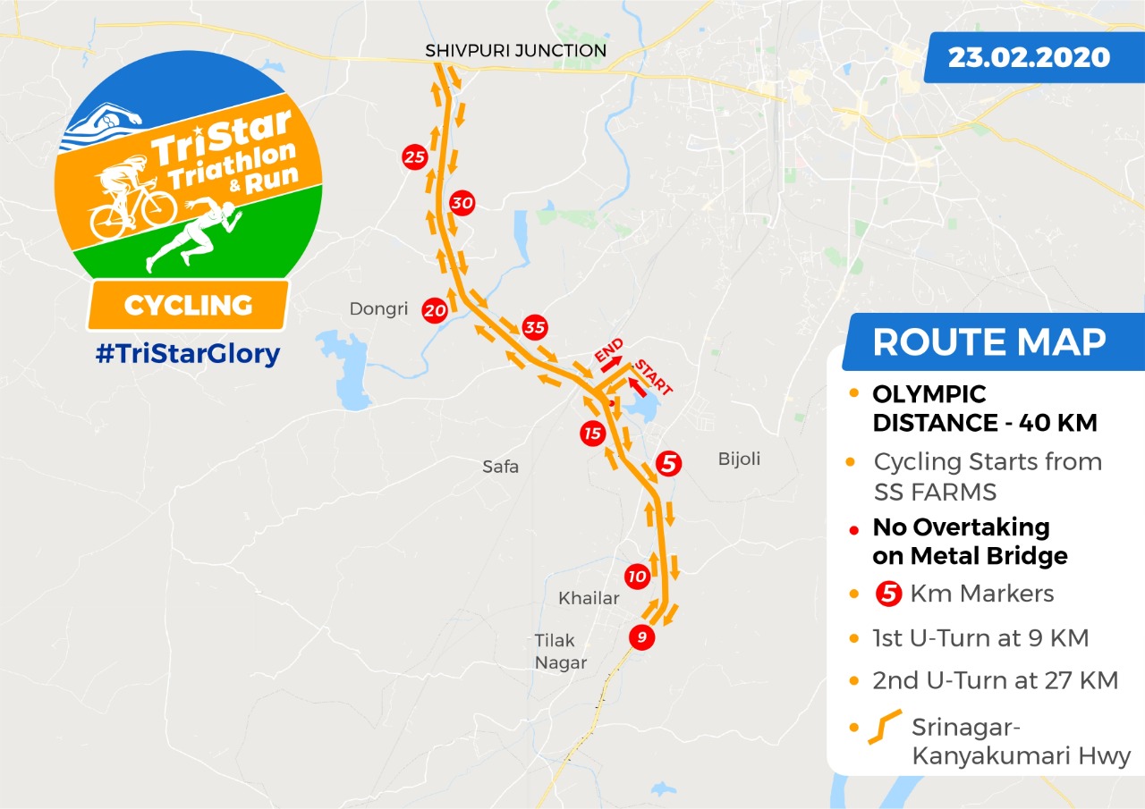 Olympic Distance - 40kms - 250 mtrs⬆️, TriStar Triathlon, Coach Ravinder Gurugram